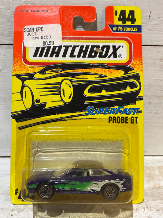 Matchbox - Ford Probe GT - Purple (rarer blue Superfast card)