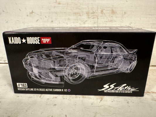 Kaido House MiniGT - //163 Nissan Skyline GT-R  (R33) Active Carbon R V2