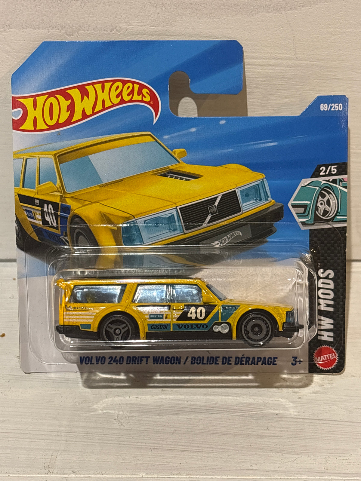 Hot Wheels - Volvo 240 Drift Wagon - HW Mods - Yellow