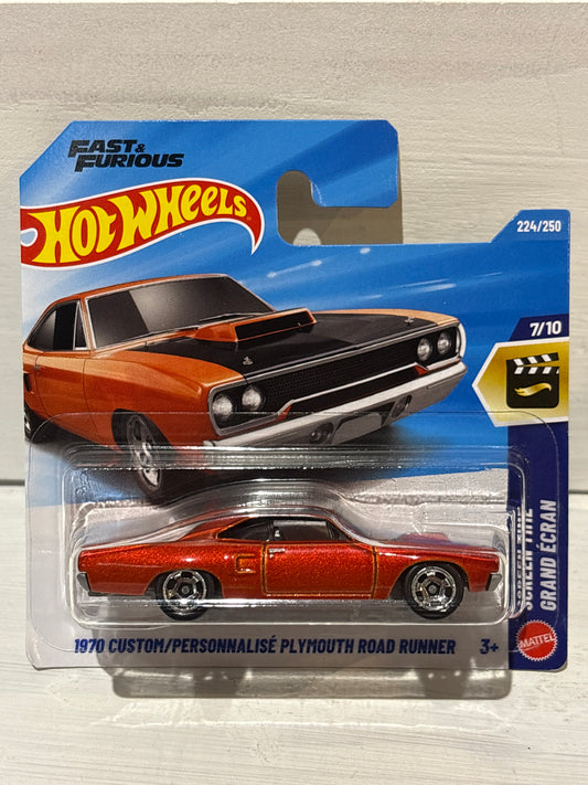 Hot Wheels - 1970 Plymouth Road Runner - Screen Time - Fast & Furious