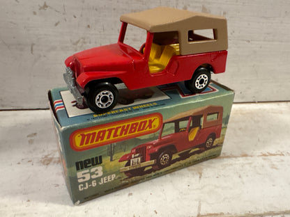 Matchbox - CJ6 Jeep - Red
