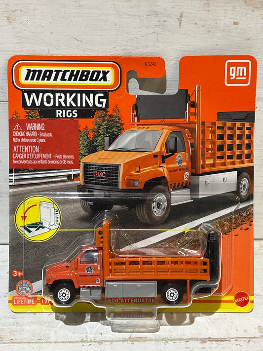 Matchbox Working Rigs - GMC 3500 Attenuator Truck