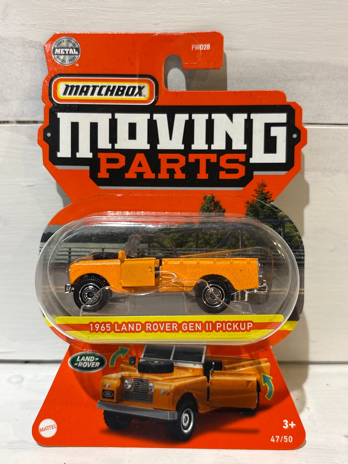 Matchbox Moving Parts - 1965 Land Rover Gen II Pickup - Orange