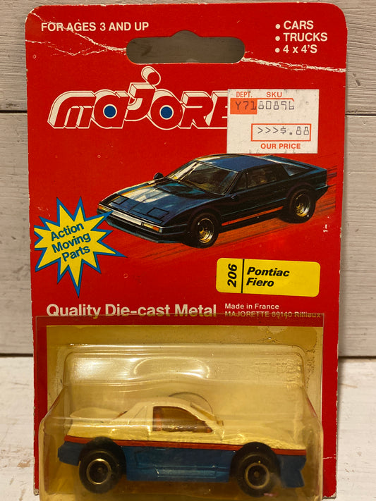 Majorette - Pontiac Fiero - White & Blue