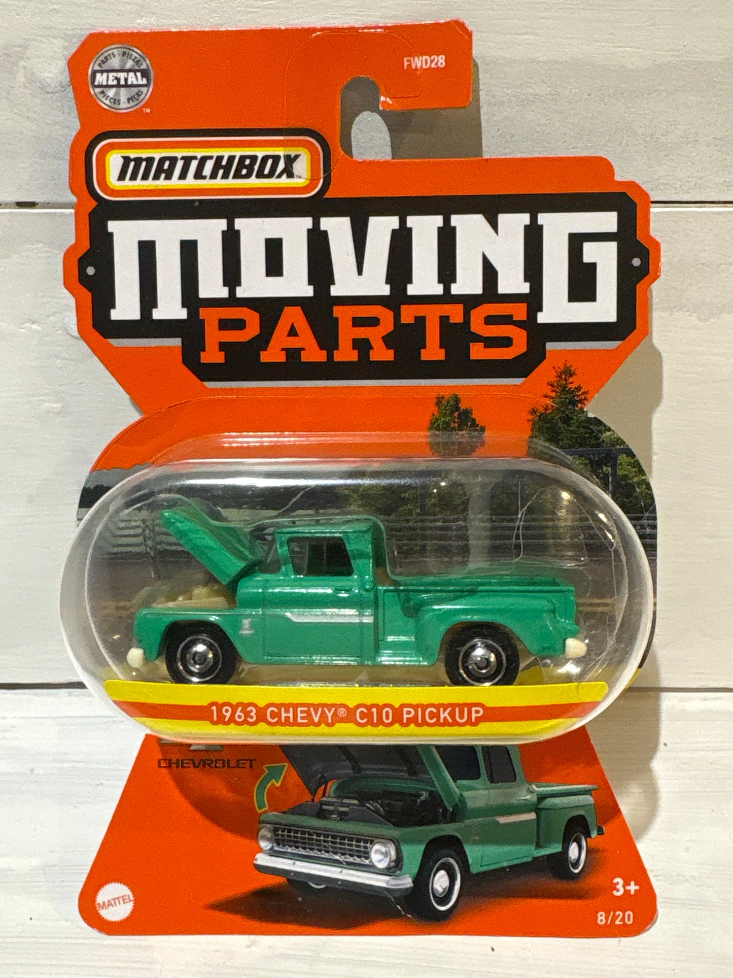 Matchbox Moving Parts - 1963 Chevy C10 Pickup - Green