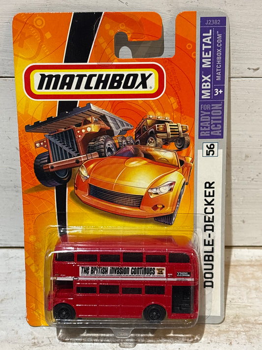 Matchbox - Routemaster Double Decker Bus - Red - British Invasion