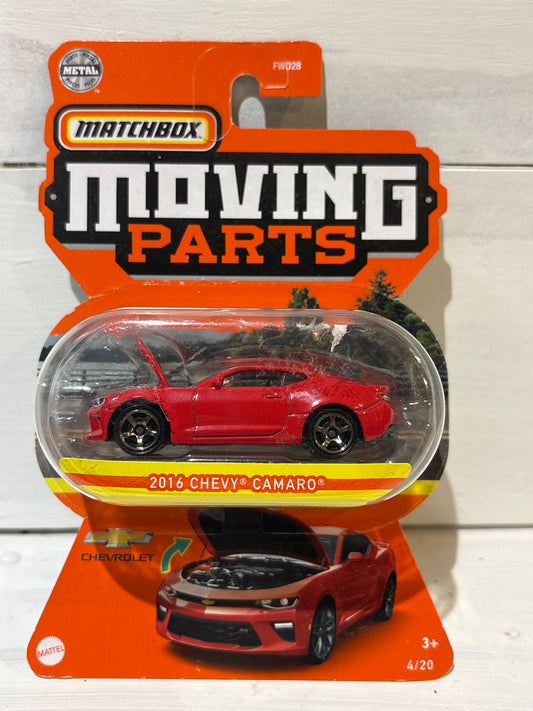 Matchbox Moving Parts - 2016 Chevy Camaro - Red