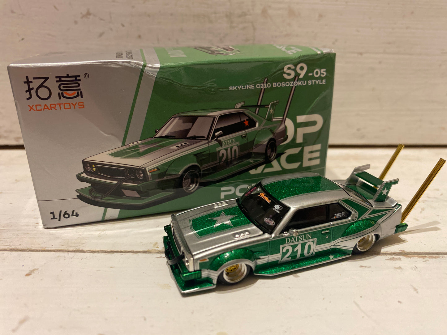 Poprace - Skyline C210 Bosozuko Style - Green & Silver