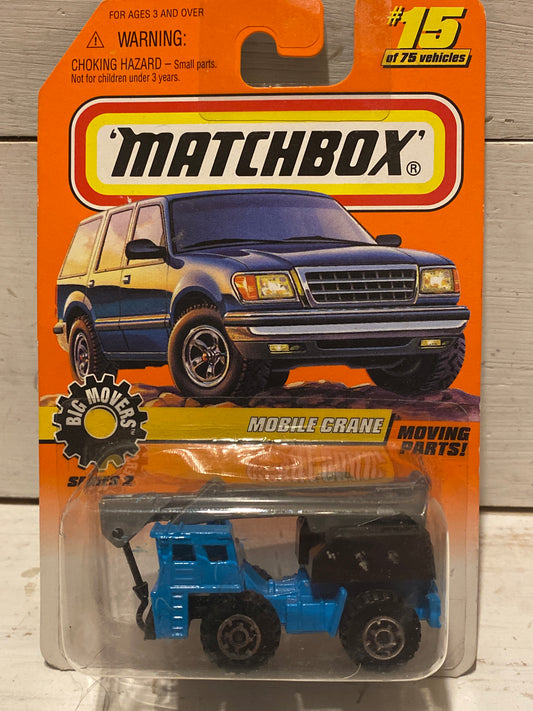 Matchbox - Mobile Crane - Blue & Black