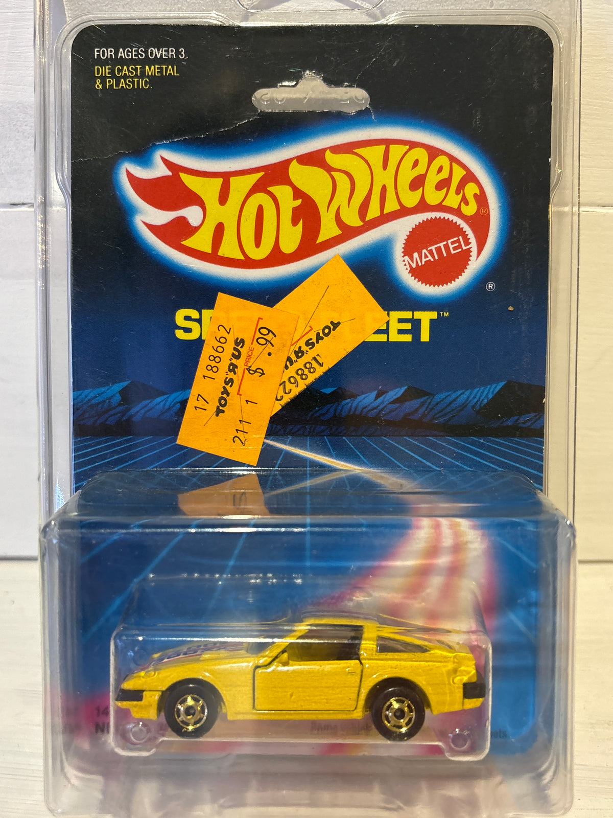 Hot Wheels - Speed Fleet - Nissan 300ZX - Yellow with GHO wheels