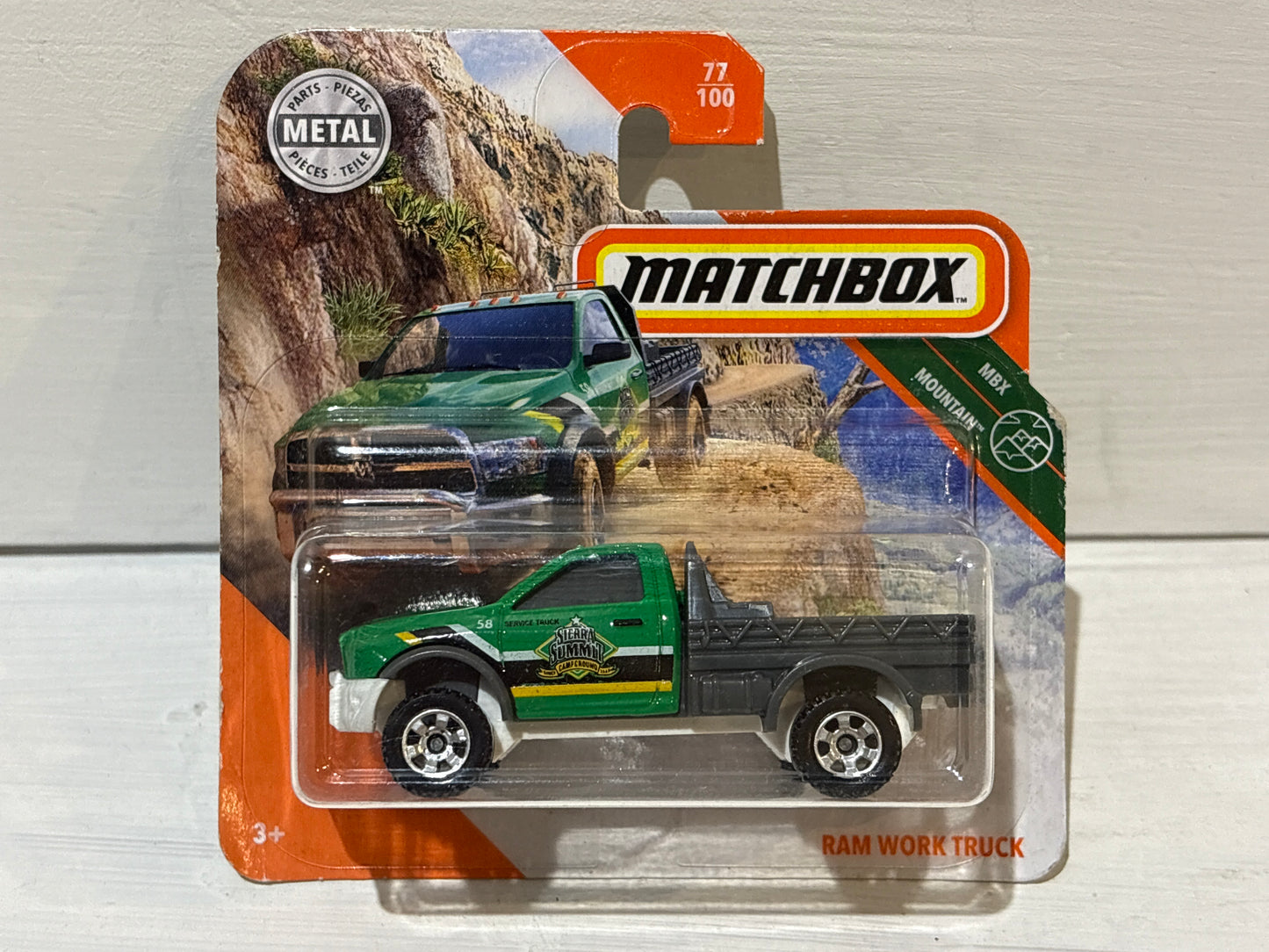 Matchbox - Ram Work Truck - Green - Sierra Summit