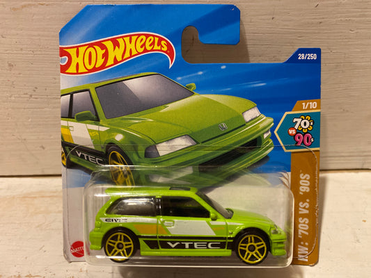 Hot Wheels - ‘90 Honda Civic EF - Lime Green