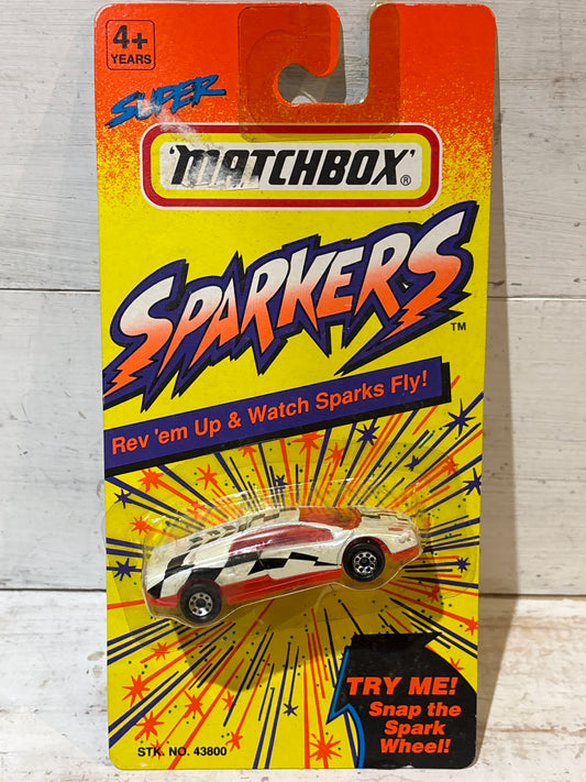 Matchbox Sparkers - Lamborghini Diablo - White