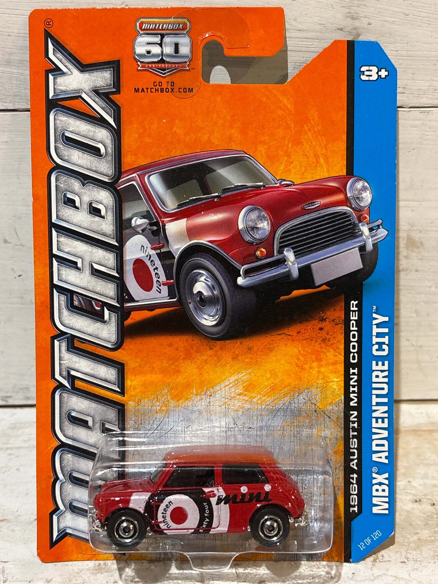 Matchbox - 1964 Austin Mini Cooper - Red with Target tampo - MBX Adventure City