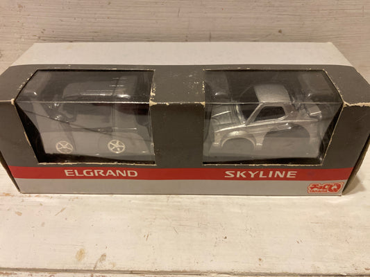 Choro-Q - Nissan Twinpack - Elgrand & Hakosuka Skyline