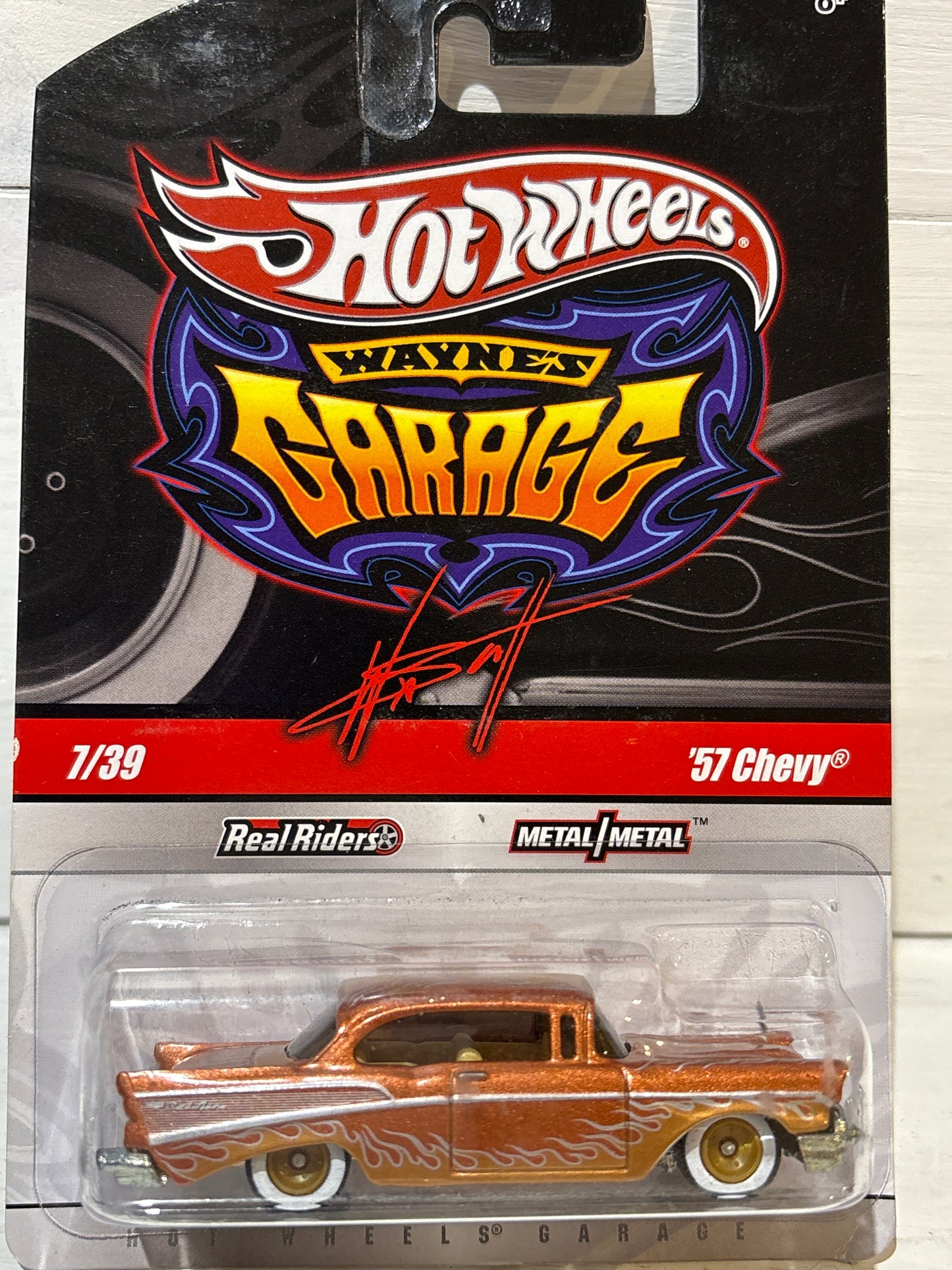 Hot Wheels - Wayne’s Garage - ‘57 Chevy - signed base