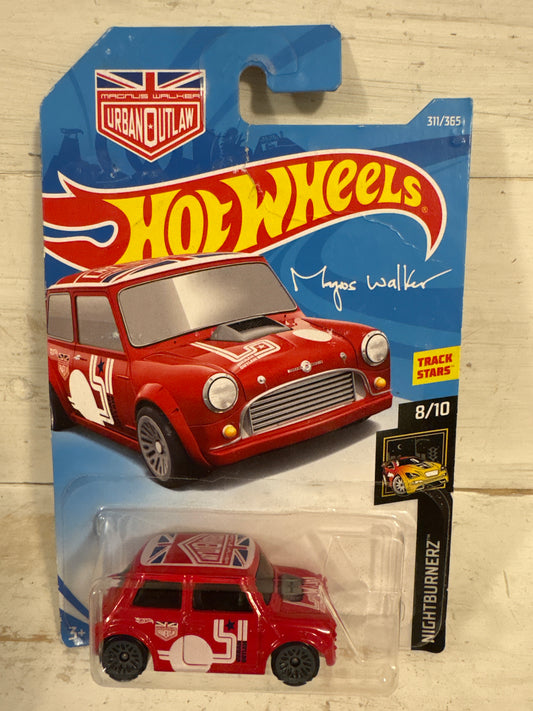 Hot Wheels - Morris Mini - Nightburnerz Red Magnus Walker