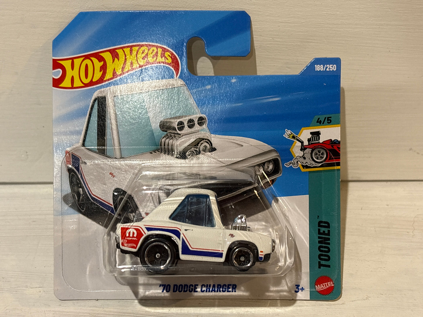 Hot Wheels - ‘70 Dodge Charger - White - Tooned