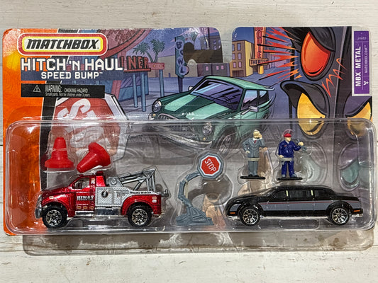 Matchbox - Hitch ‘n Haul - Speed Bump - Tow Truck & Limousine