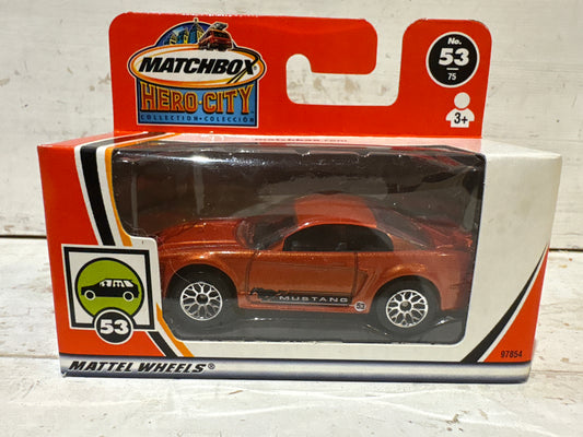 Matchbox Hero City - Ford Mustang - Metallic Orange