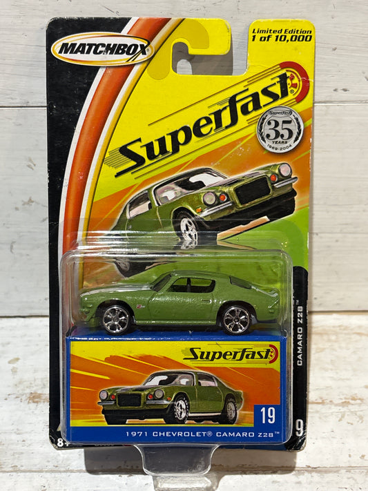 Matchbox Superfast - 1971 Chevrolet Camaro Z28 - Green
