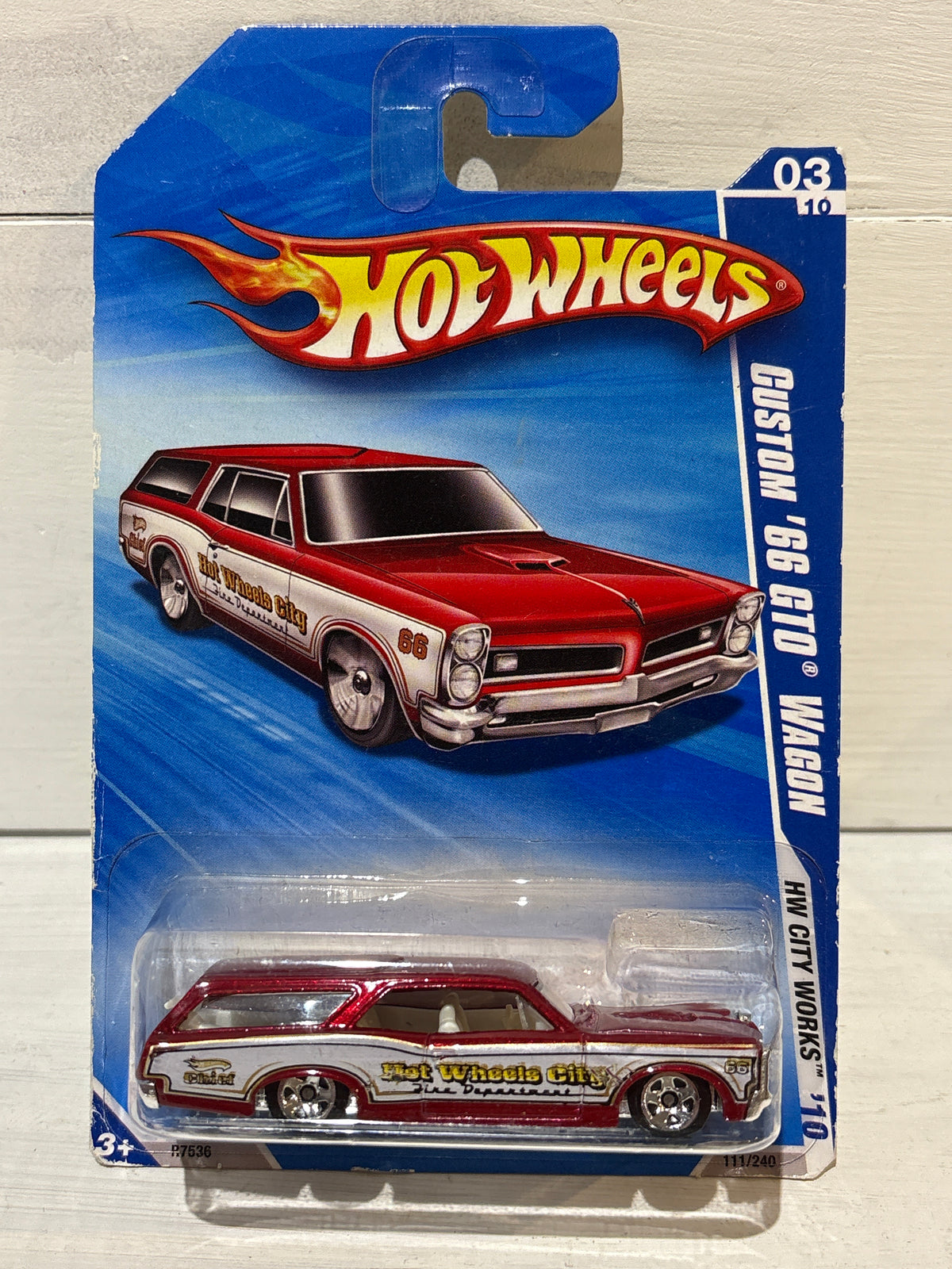 Hot Wheels - Custom ‘66 GTO Wagon - HW City Works - Red