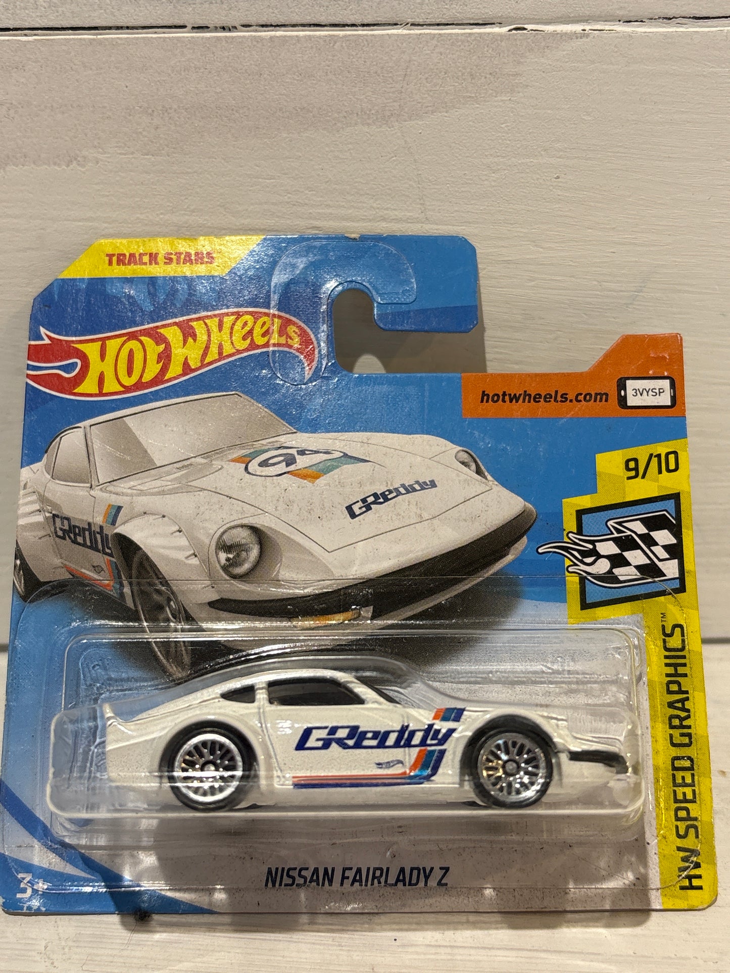 Hot Wheels - Nissan Fairlady Z - White - Speed Graphics