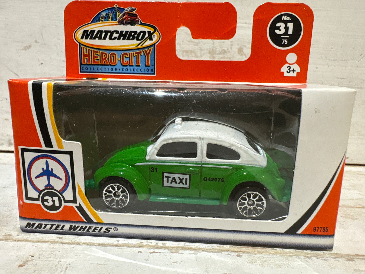 Matchbox Hero City - Volkswagen Taxi - Green & White