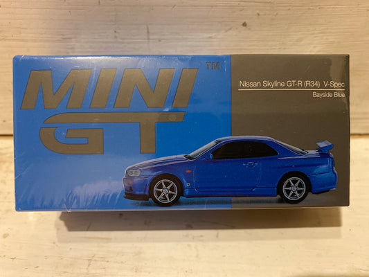 Mini GT - Nissan Skyline GT-R (R34) V-Spec - Bayside Blue