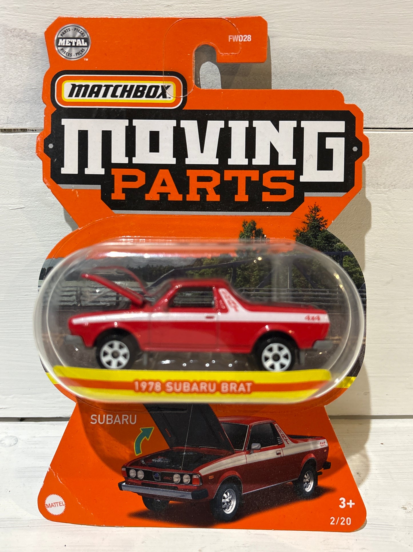 Matchbox Moving Parts - Subaru Brat - Red