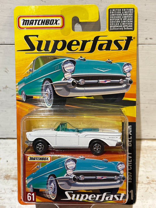 Matchbox Superfast - 1957 Chevy Bel Air Convertible - White