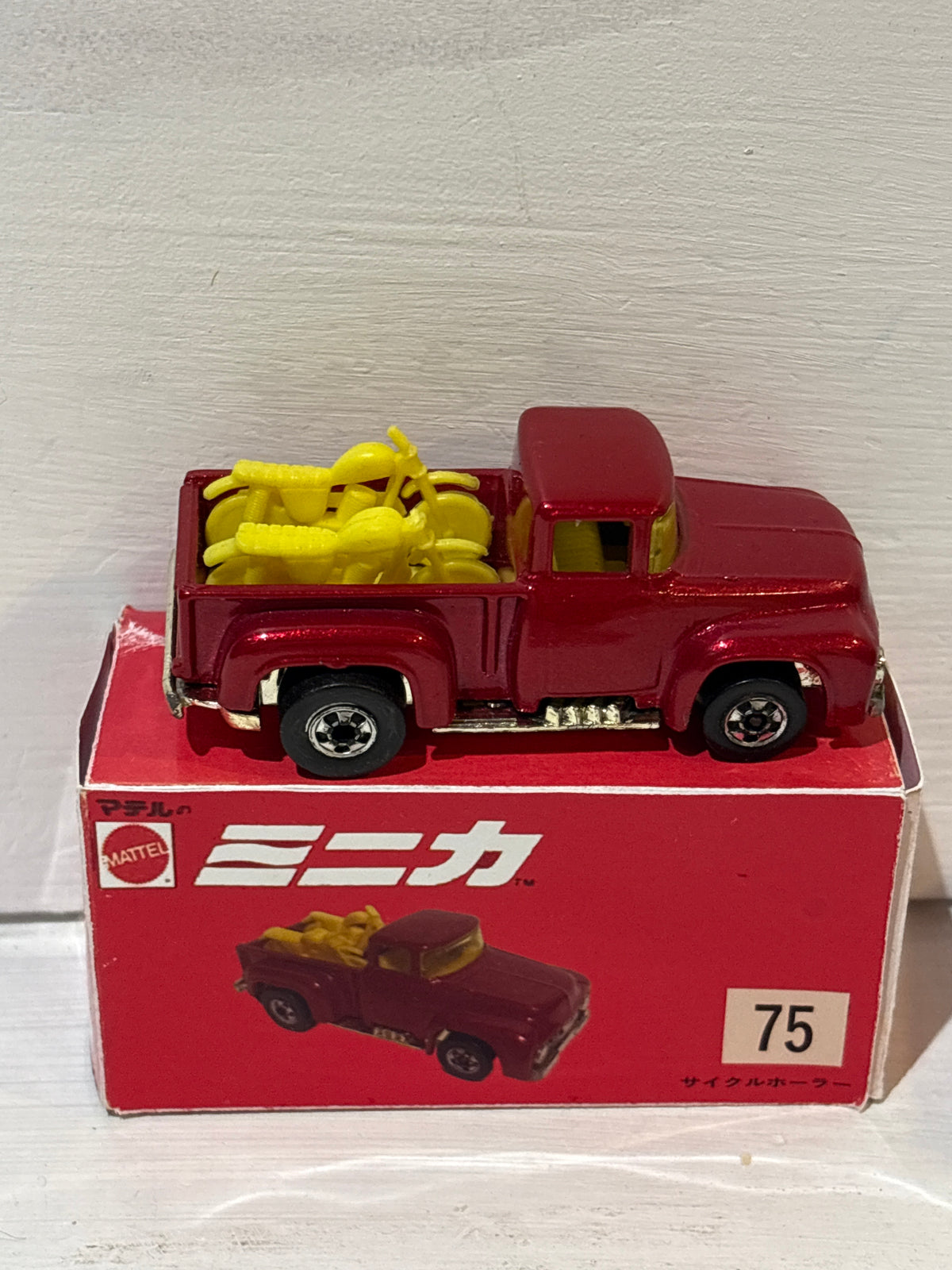 Custom Hot Wheels - ‘56 Hi Tail Hauler in reproduction Japanese Box.