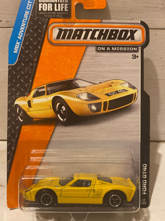 Matchbox - Ford GT40 - Yellow