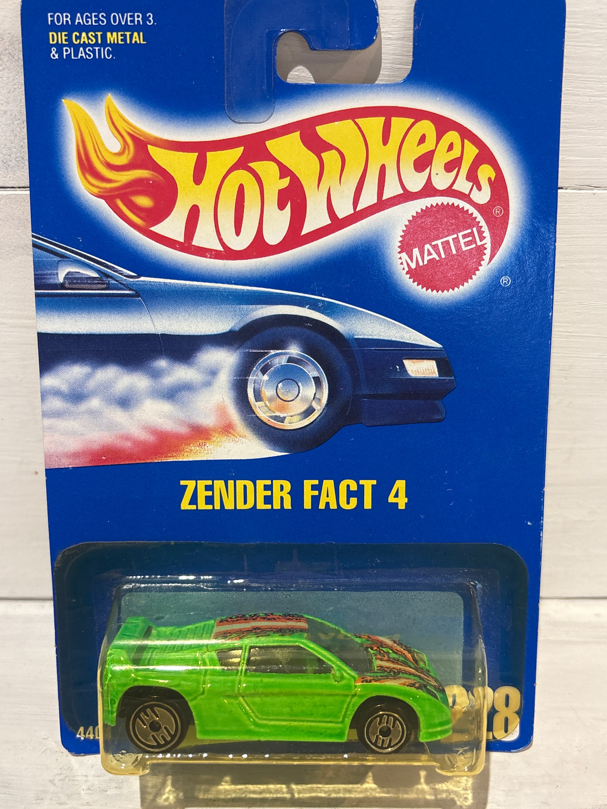 Hot Wheels - Zender Fact 4 - Green with BLACK, Orange & White tampo
