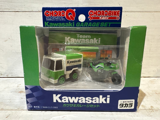 Choro-Q - Kawasaki Garage Set