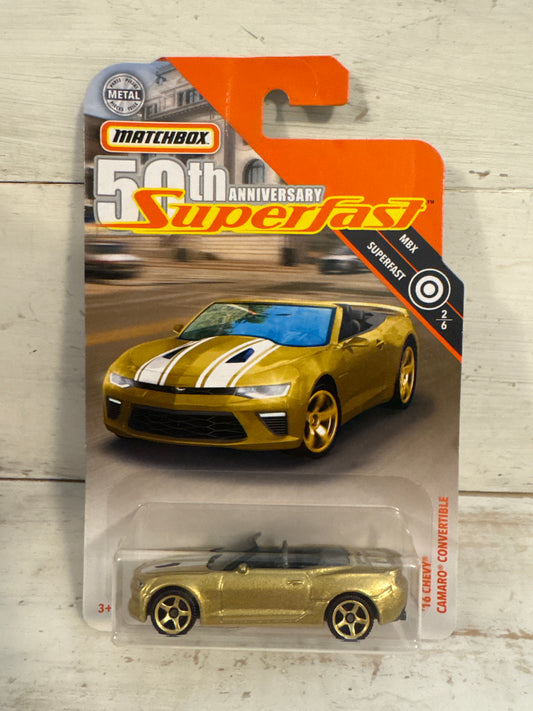 Matchbox - Superfast 50th Anniversary - ‘16 Chevy Camaro Convertible