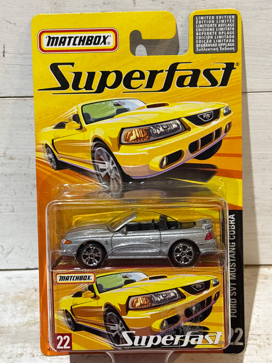 Matchbox Superfast - Ford SVT Mustang Cobra - Silver