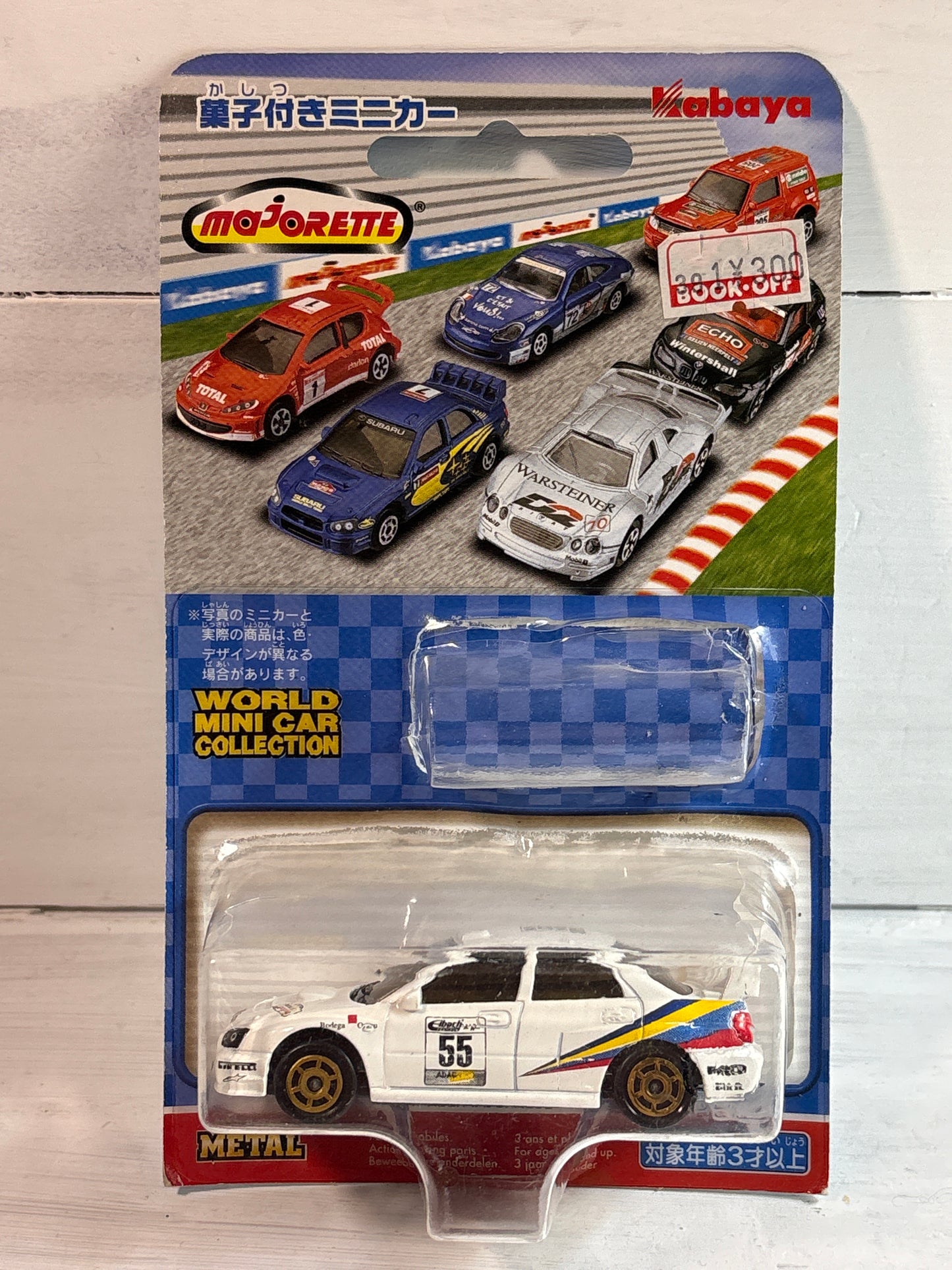 Majorette - Subaru Impreza WRC on Japanese Kabaya Card