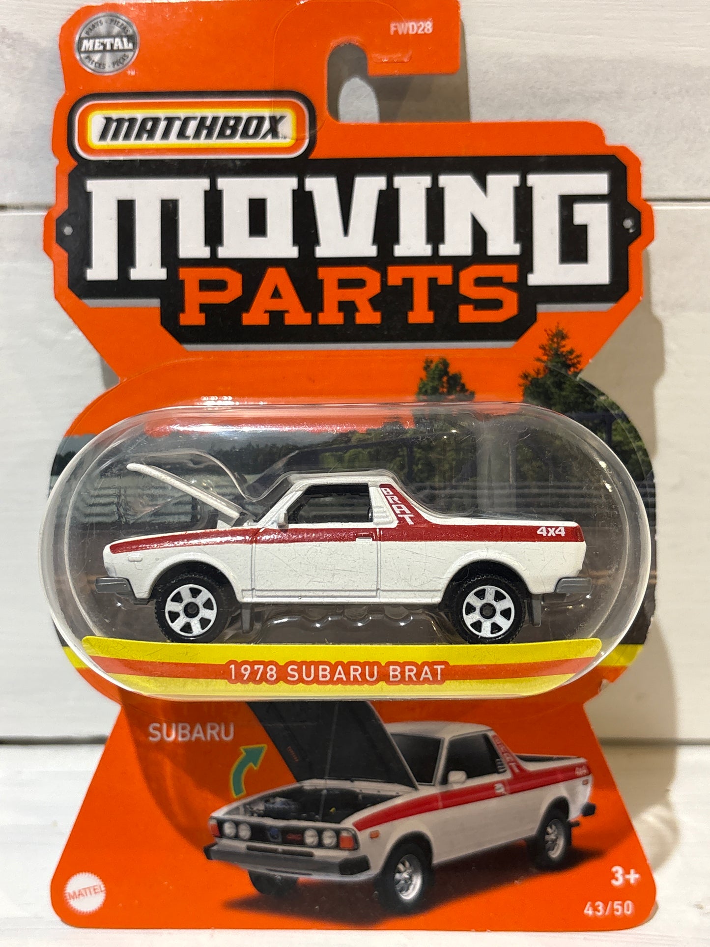 Matchbox Moving Parts - Subaru Brat - White