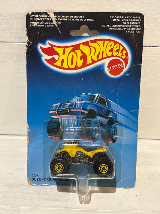 Hot Wheels - Suzuki Quadracer - Yellow with YCT Wheels