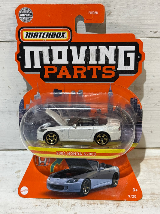 Matchbox Moving Parts - 2004 Honda S2000 - White