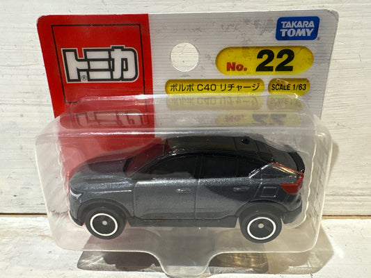 Tomica - 22 Volvo C40 Recharge on card