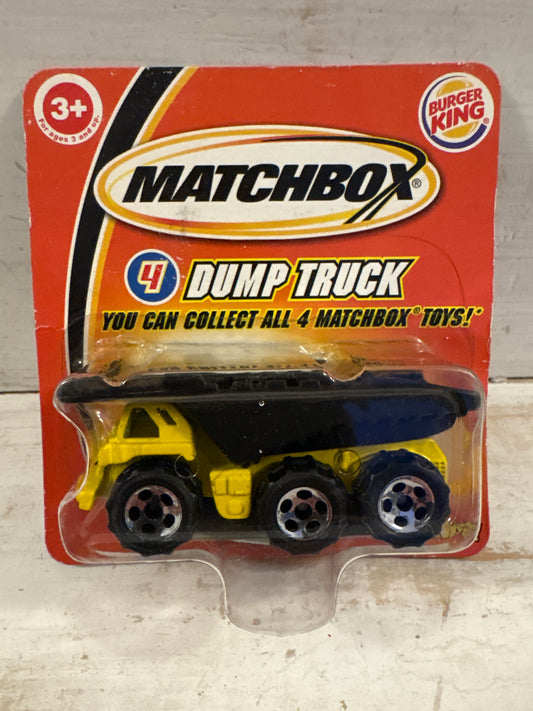 Matchbox - Dump Truck - Burger King Promotional
