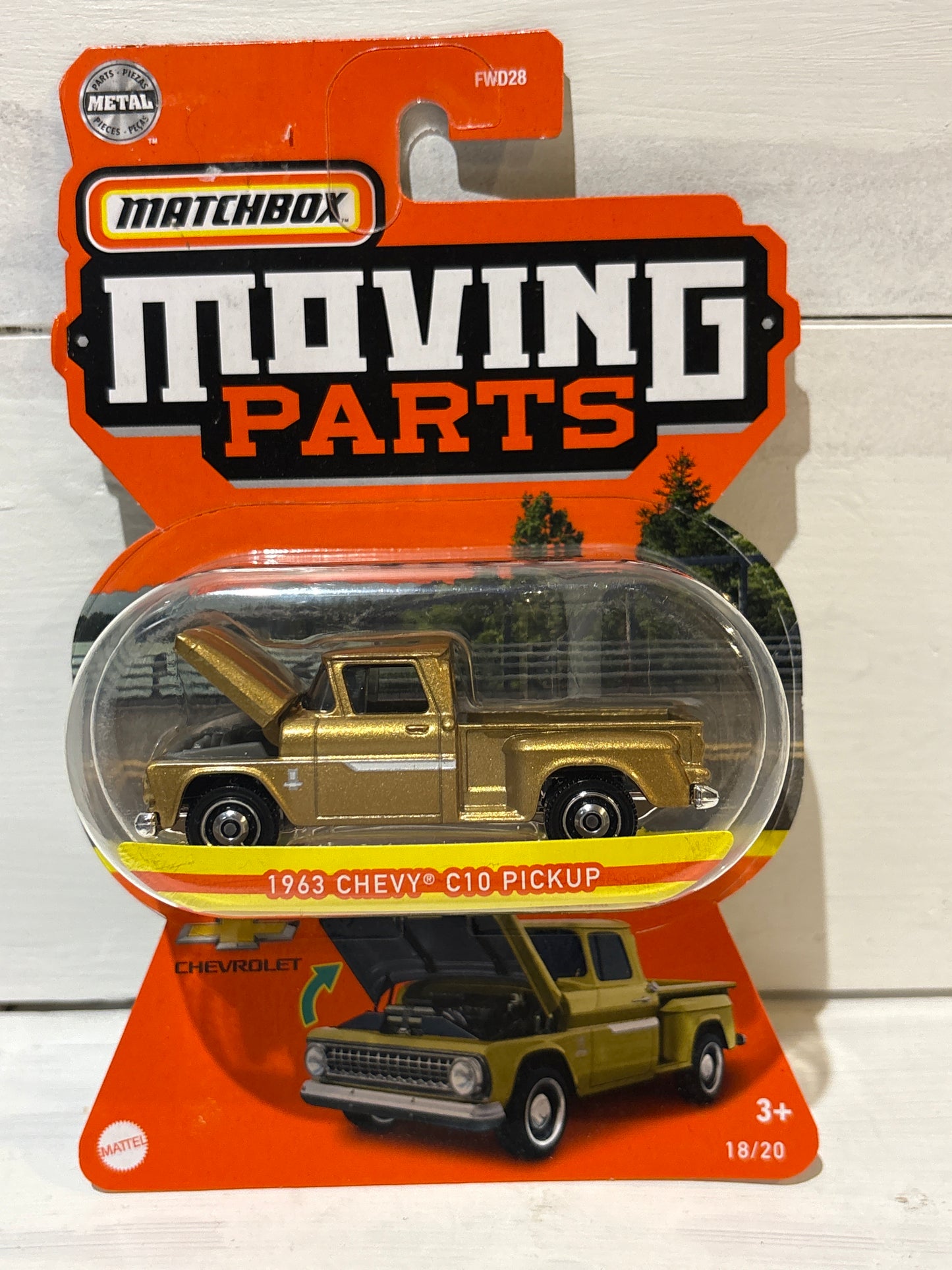 Matchbox Moving Parts - 1963 Chevy C10 Pickup - Gold