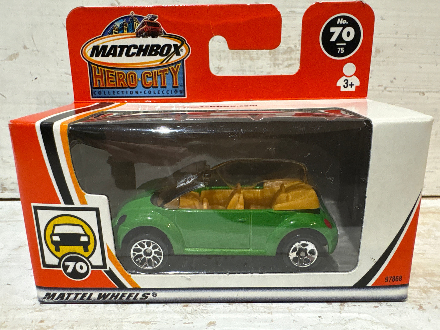 Matchbox Hero City - Volkswagen Concept 1 Beetle Convertible - Green