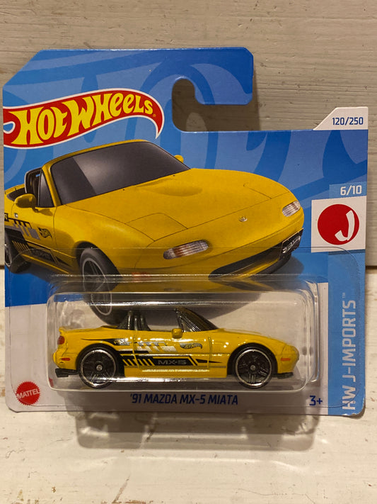 Hot Wheels - ‘91 Mazda MX-5 Miata - Yellow