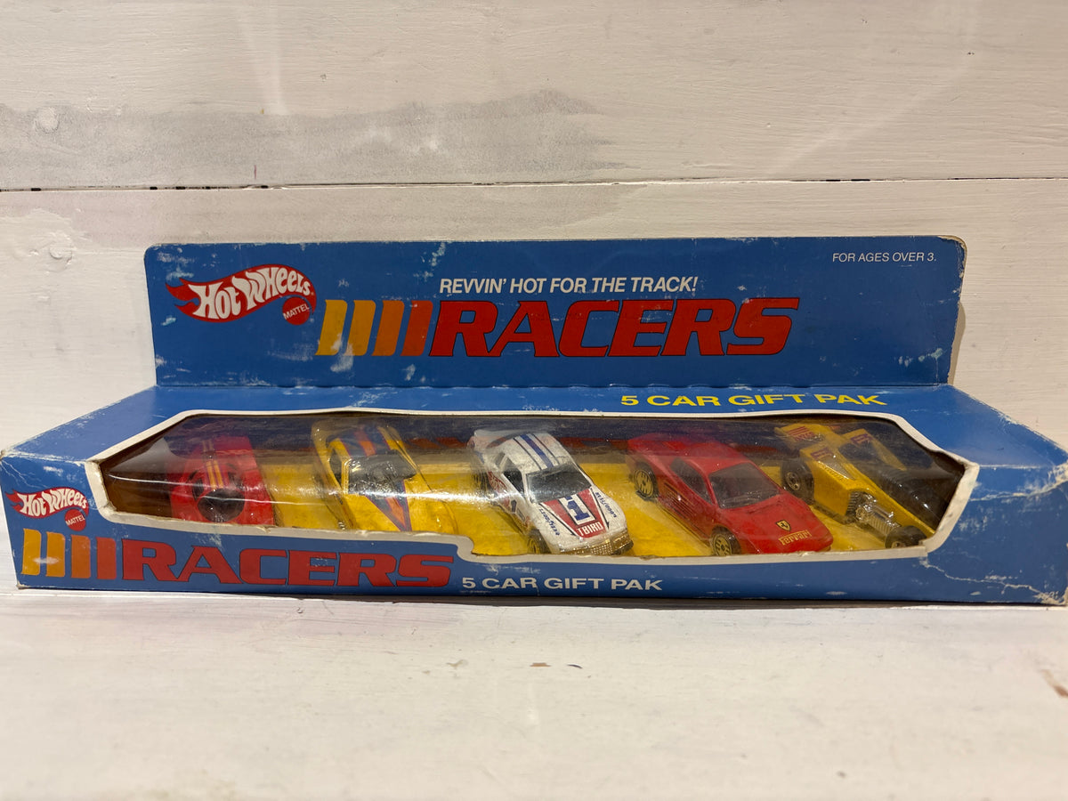 Hot Wheels - Racers 5 Car Gift Pak - Original 1986 Set