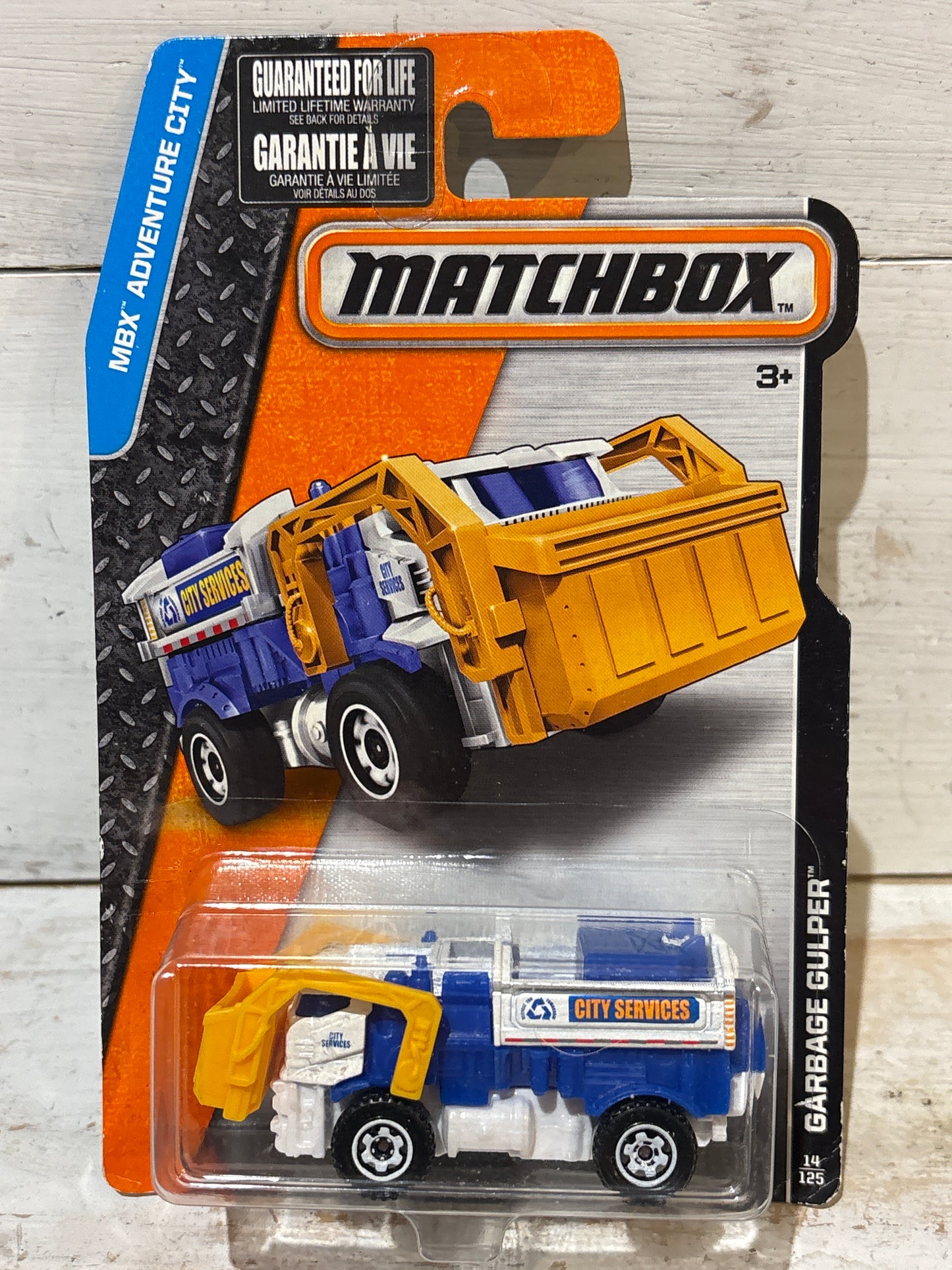 Matchbox - Garbage Gulper - White & Blue