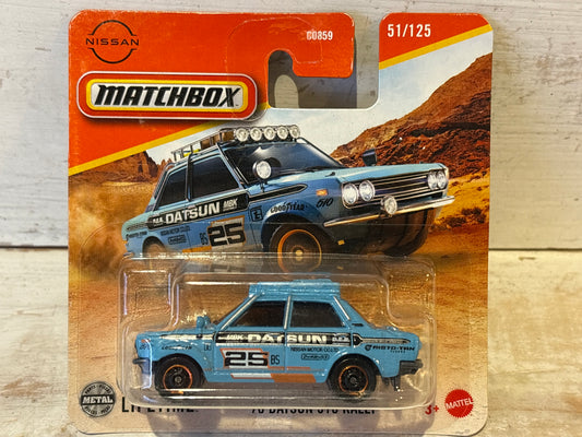 Matchbox - Datsun 510 Rally - Blue