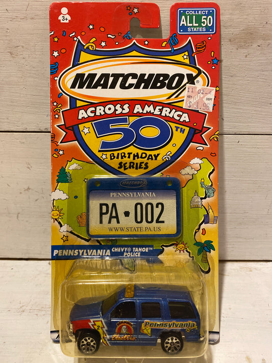 Matchbox Across America - Chevy Tahoe Police - Pennsylvania